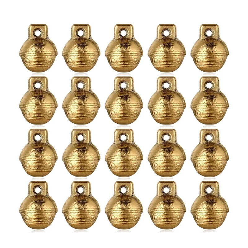 

60 Pieces Vintage Brass Bells Mini Craft Bells Small Tibetan Craft Bells DIY Jewelry Making Pendants Necklaces