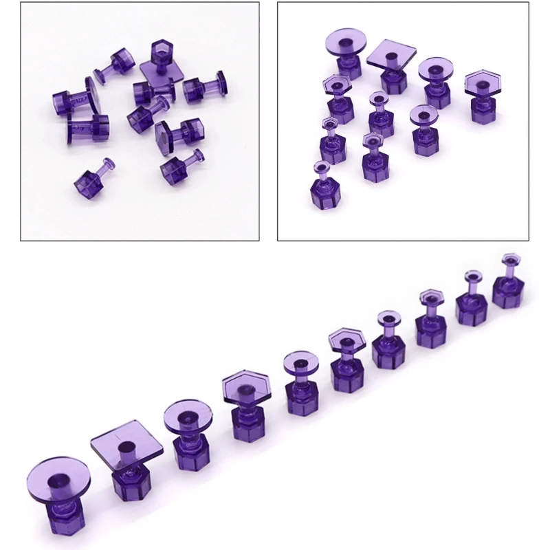 

10Pcs Car Body DIY Tool Glue Tabs PaintlessDent Repair Tools Puller Tabs
