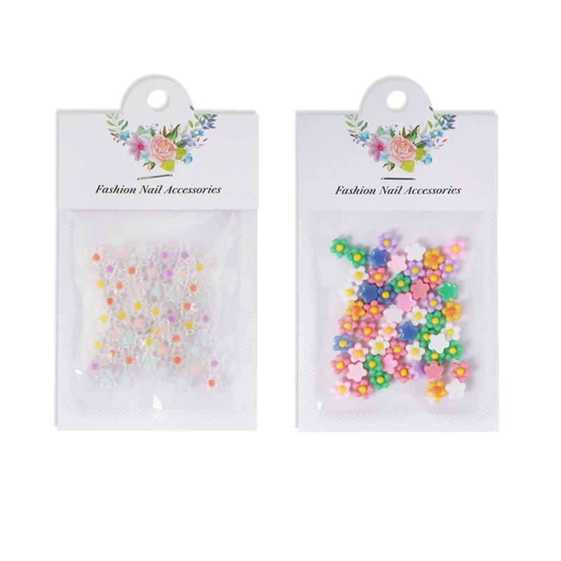 

Flower Nail Charms For Acrylic Nails Flatback Sunflower Nail Art Charms Flower Nail Art Decorations Colorful Drop Shipping