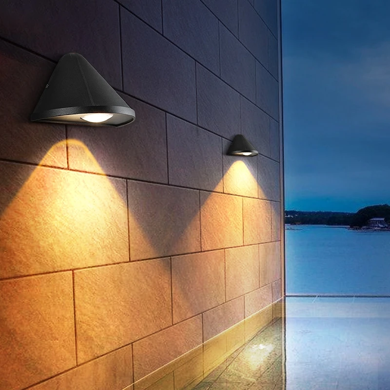 

LED Outdoor Wall Waterproof Wall Lamp IP65 Black/White Hotel Room Door Lighting Corridor Bedroom Bedside 5W Wall Lamps