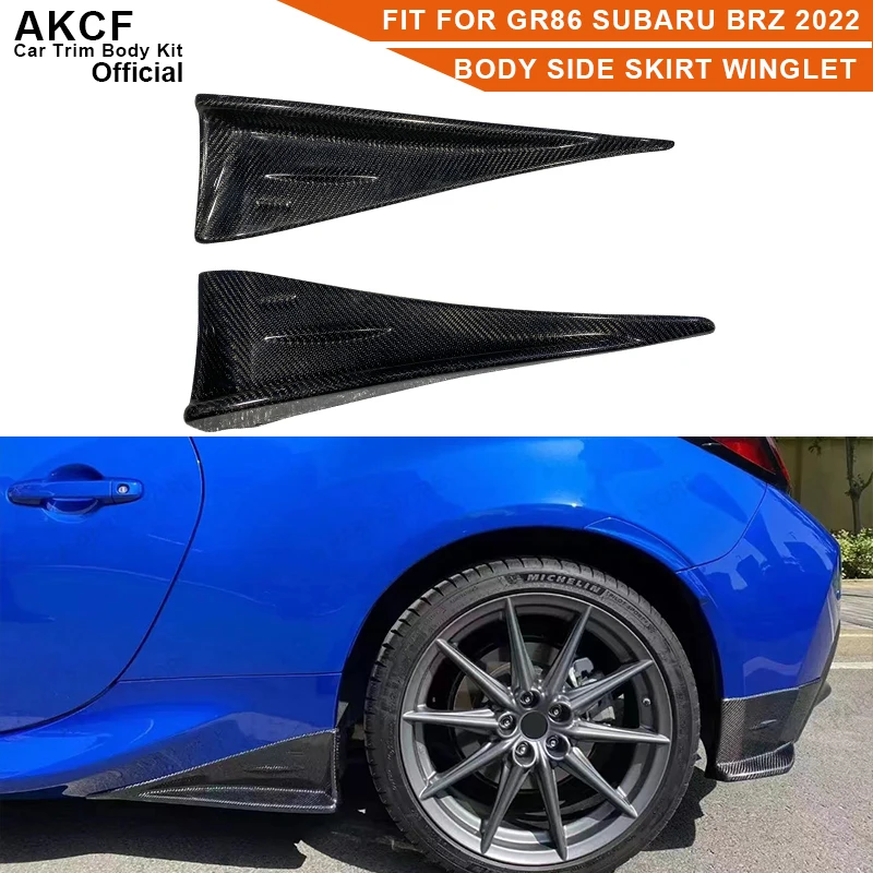 

Carbon Fiber Side Skirts Splitters Cupwings Winglets Canards Apron Fit for Toyota GR86 Subaru BRZ 2022 FRP Body Side Skirt