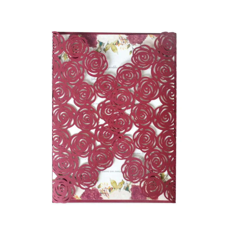 

Laser Cut Wedding Invitations Elegant Rose Invitation Cards Fantastic Wedding Decorations