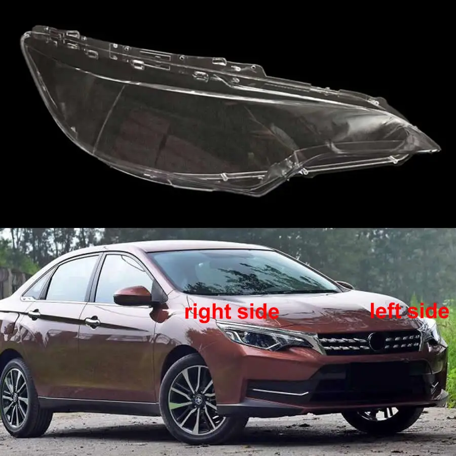 For Nissan Venucia D60 D60X 2017-2020 Car Accessories Headlamp Cover Transparent Lampshade Headlight Shell Lens Plexiglass