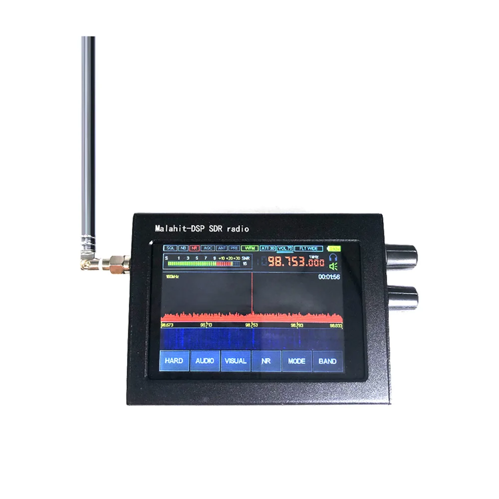 

50KHz-200MHz Malachite SDR Shortwave Radio Malahit DSP 3.5 Inch Press Sn DSP SDR HAM Receiver Radio Noise Rreduction Software