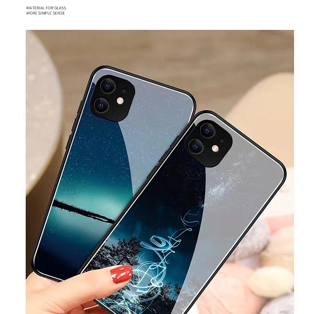 Фото Бетти Красивый чехол для телефона B-boop для IPhone 17 Pro Max 16 15 14 Pro Max 13 11 X Xs Xr 8 7 Plus Стеклянный чехол №2
