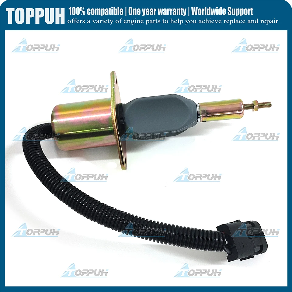 24В 3930234 Соленоид отключения подачи топлива для экскаватора Komatsu Cummins 6CT 8 3 л SA-4335-24