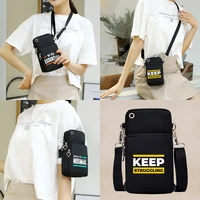 universal mobile phone case bags waterproof purse pouch shoulder sport arm cover for xiaomi mi 11 lite phrase pattern print
