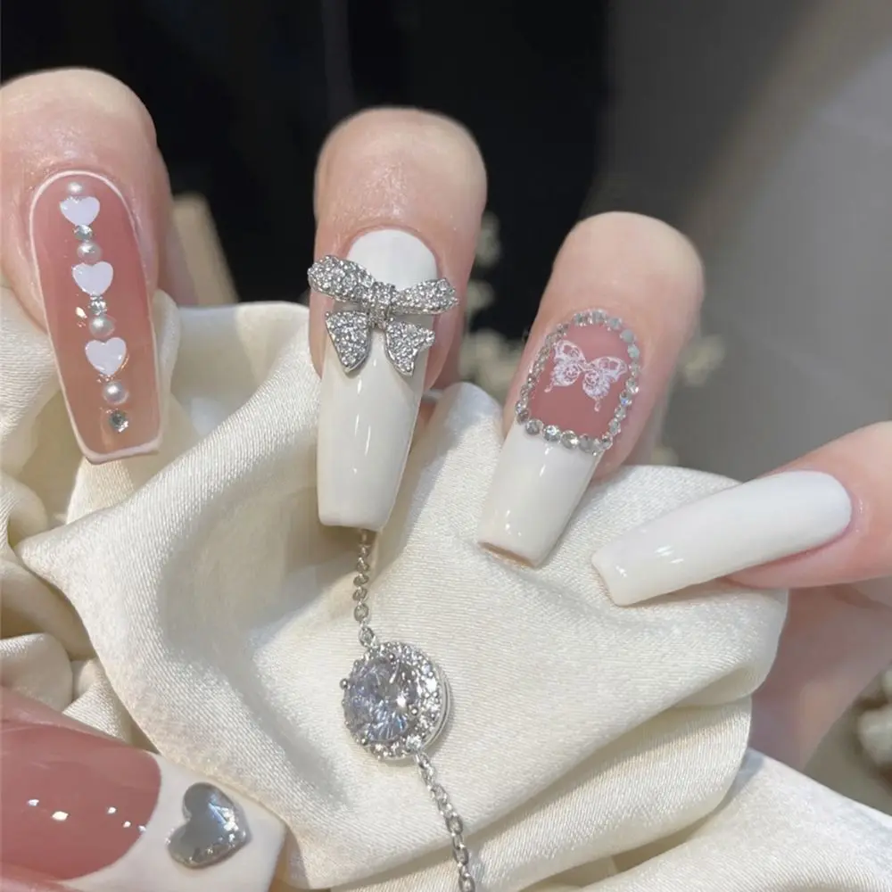 

24pcs/Box Ballerina Detachable Full Cover Artificial Wearable Fake Nails Nail Tips Coffin False Nails