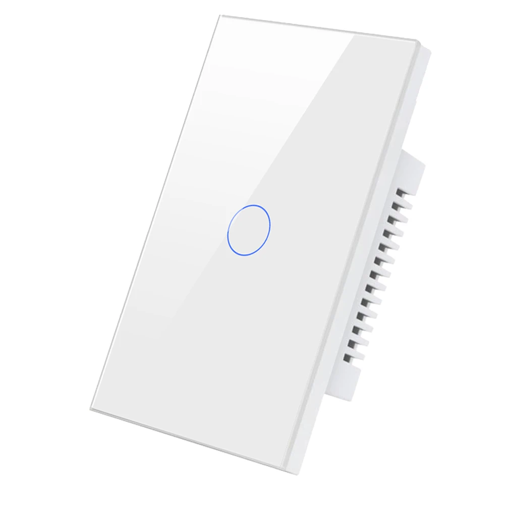 

Tuya Zigbee Smart Light Switch,No Neutral Wire 1 Gang Required Wall Touch Switch for Alexa, Google Home White US Plug