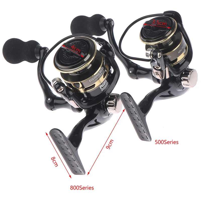 Сверхлегкая рыболовная катушка серии 500/800 с ручкой из ЭВА 12 + 1BB высокоскоростное