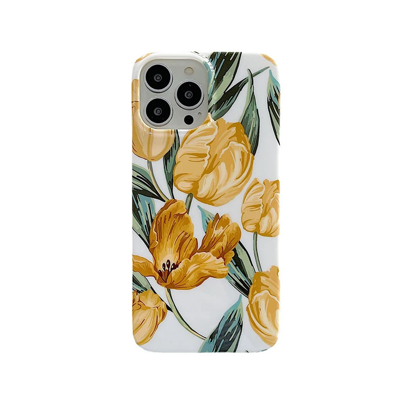 

Lily Tulip Soft Phone Shockproof Case For Iphone 14 13 12 11 Pro Max X Xr Xs 7 8 Plus 14 Pro Lens Protection Dropproof Cover