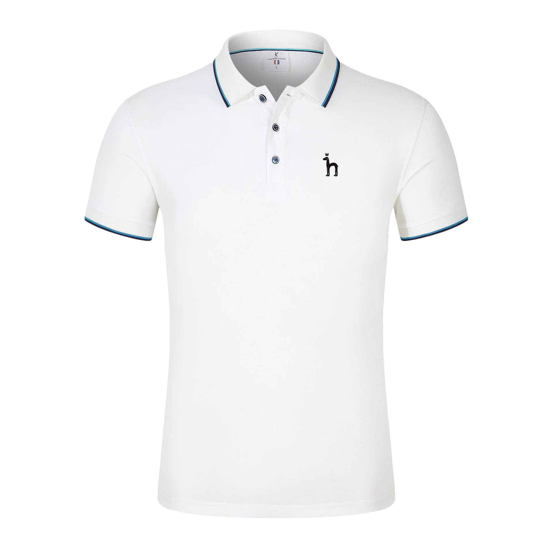 Hazzys New Wrinkle Resistant Active Polo Golf Shirt Top Men Summer Business Casual Breathable High Quality Men's Polo T-shirt