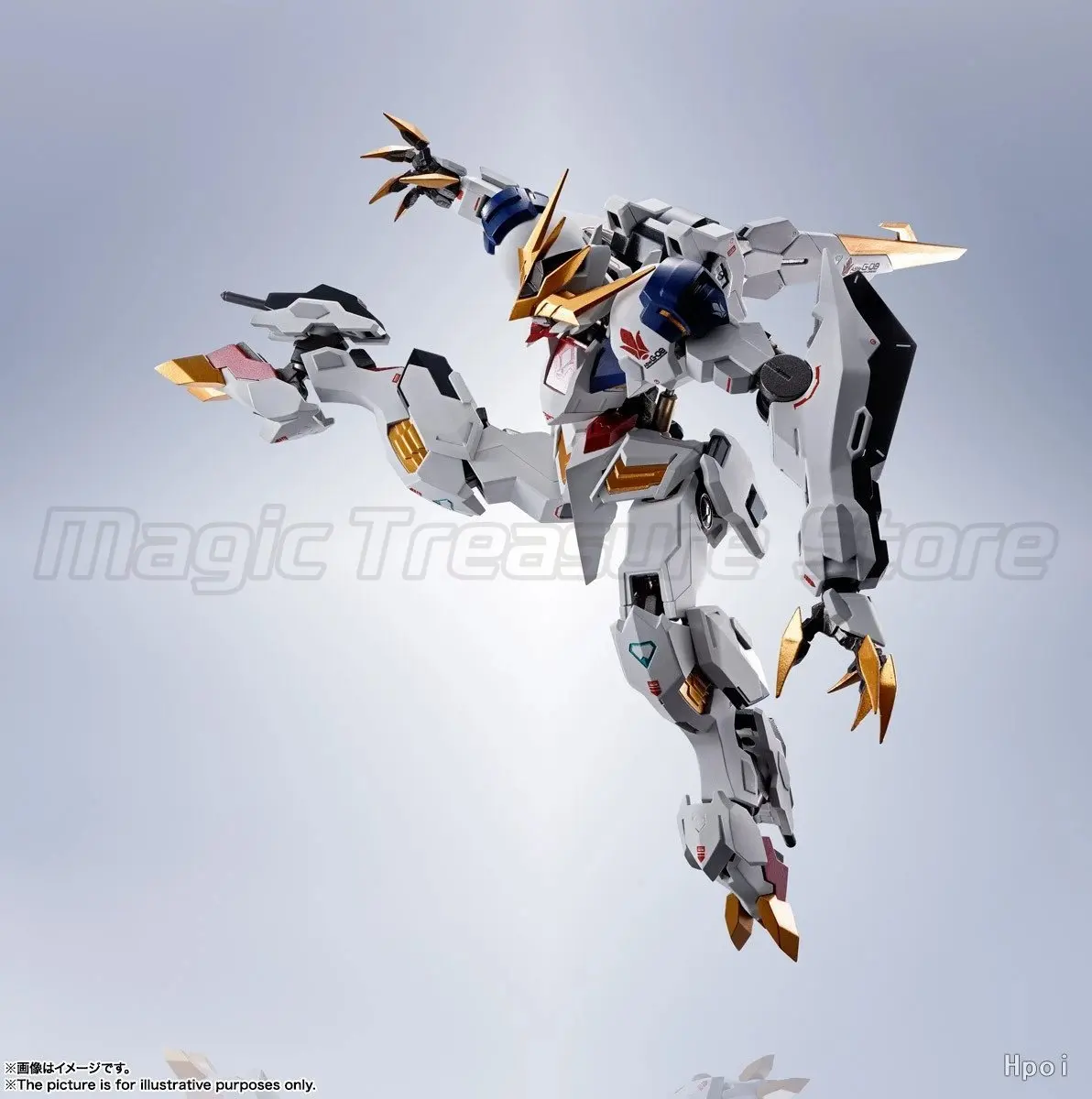 Фото 【MT】BANDAI Metal Robot Damashii Mobile Suit Gundam Iron-Blooded Orphans ASW-G-08 Gundam Barbatos Lupus Rex H15см Фигурка-меха №3