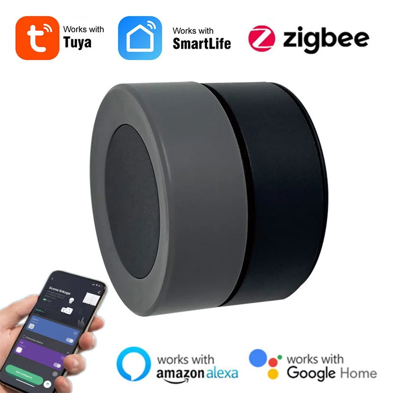 

Tuya ZigBee Tuya ZigBee Smart Rotation Button Smart Scene Switch Smart Rotation Button Remote Control With Alexa Google Home