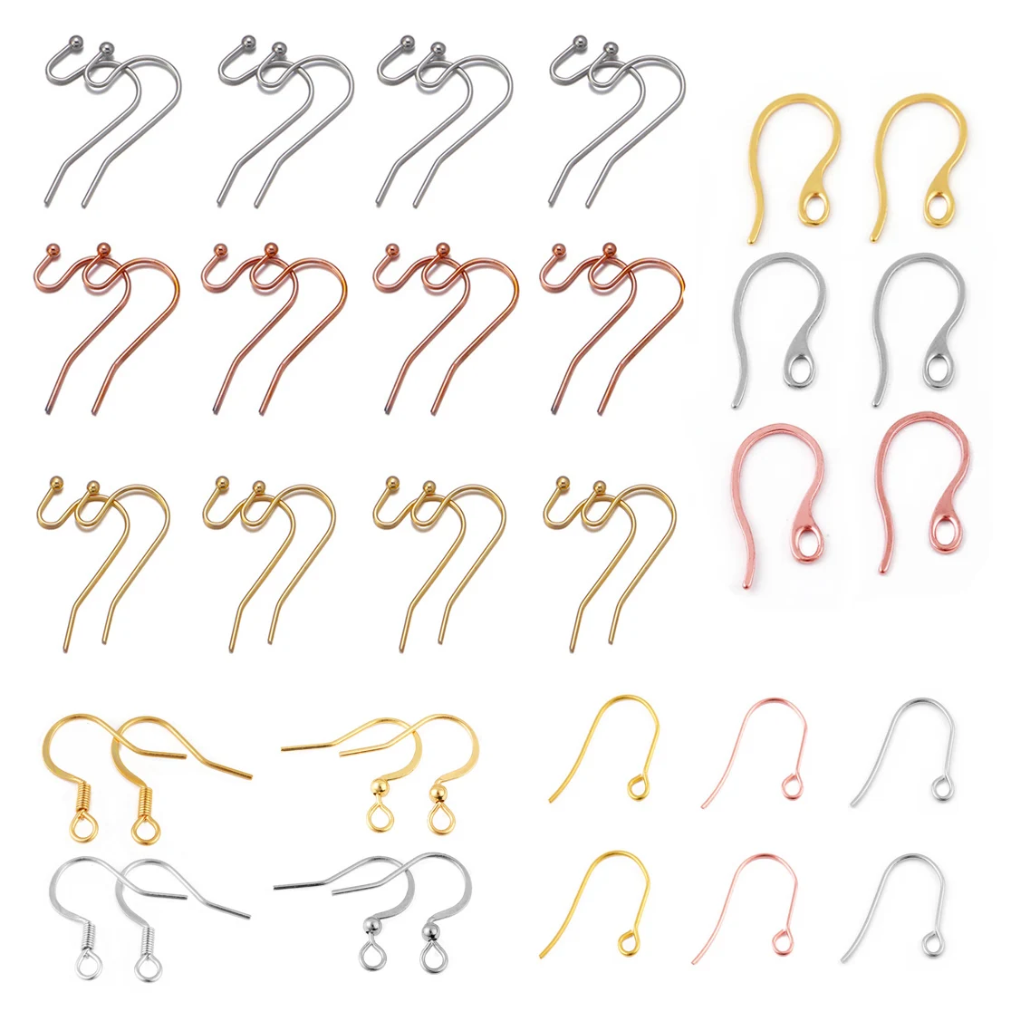 20/50 шт./партия застежки для сережек из нержавеющей стали