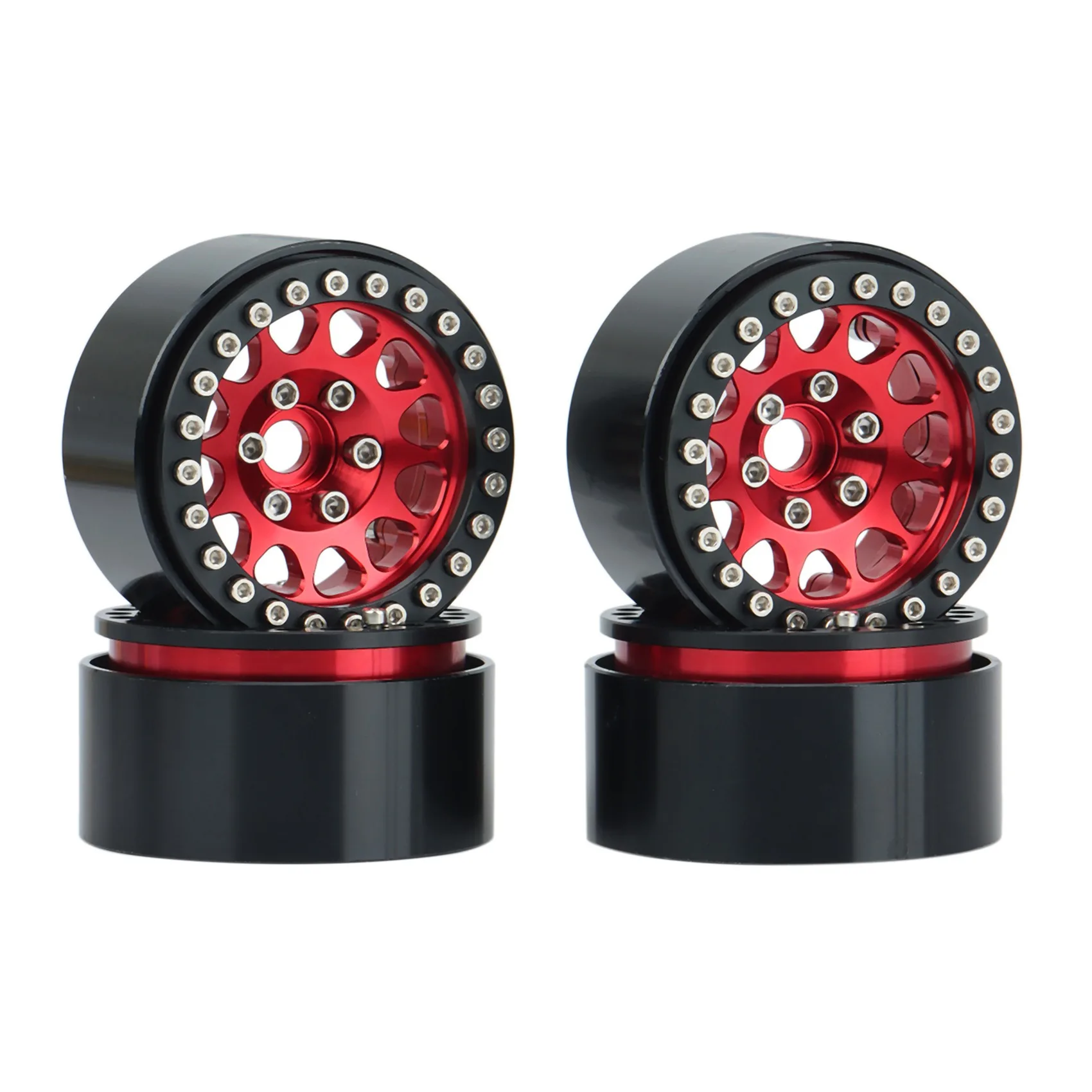 

4 шт. 1,9 металлический обод ступицы колеса Beadlock для 1/10 RC Crawler Axial SCX10 90046 AXI03007 Traxxas TRX4 RC4WD D90,1