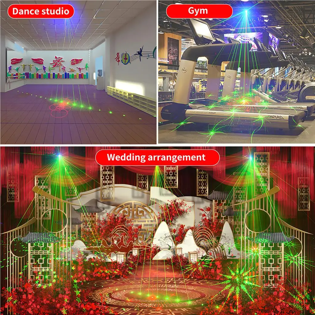 

Stage Projection Lights Sound Activated Stage Lamp 60 Patterns Spotlights