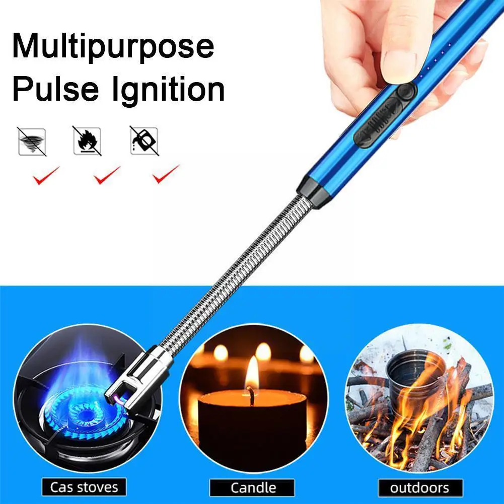 

Многофункциональная дуговая зажигалка с USB-зарядкой, портативный замок, безопасная беспламенная газовая свеча, Экологичная Зажигалка для п...