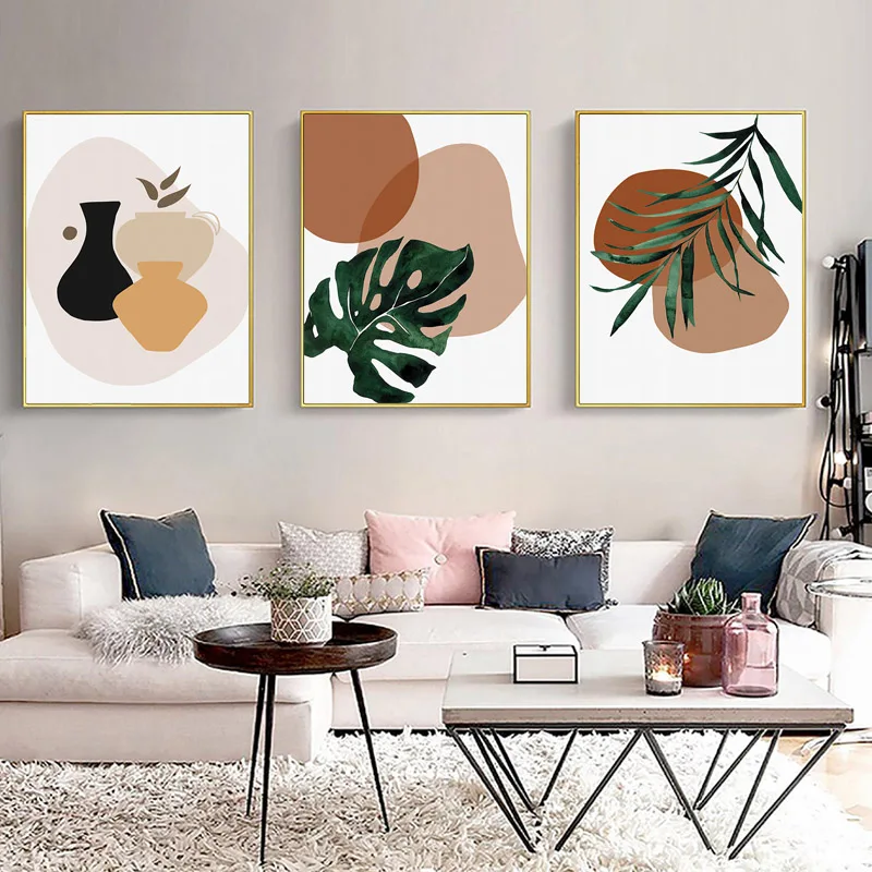 Минималистский геометрический художественный декор стен аниме-плакат