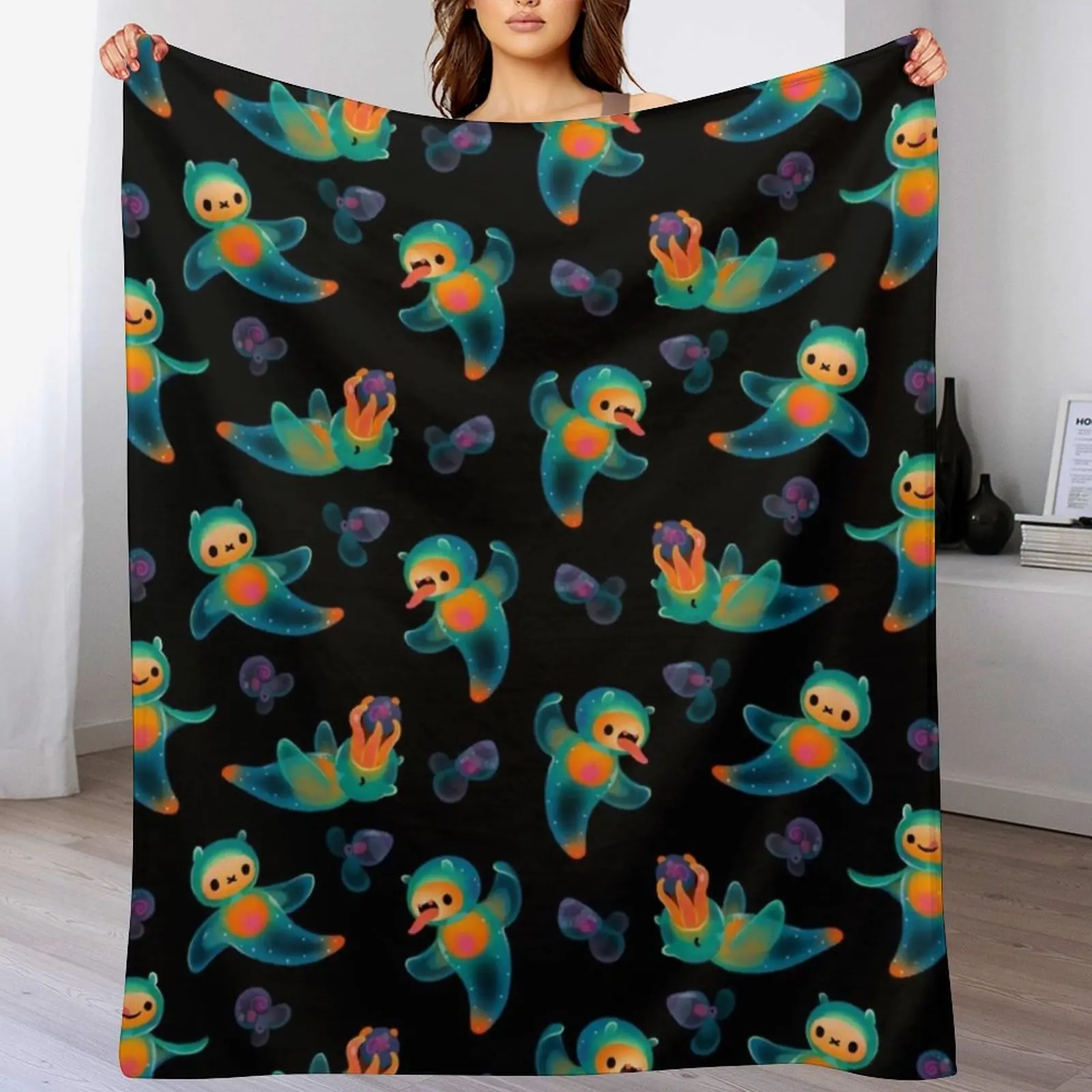 Морской ангел и морская бабочка Плед Волосы на зиму Большие одеяла для детских