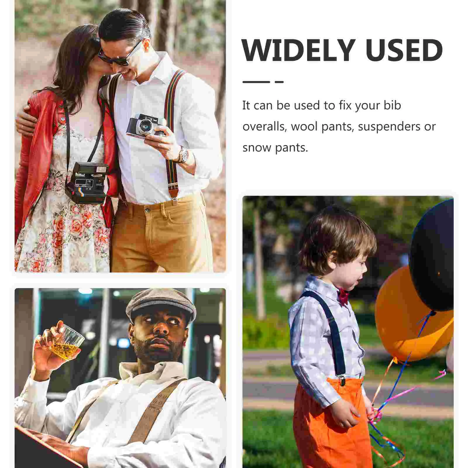 4-шт. Пряжки наручи для брюк нагрудник брюки пуговицы металлический офисный