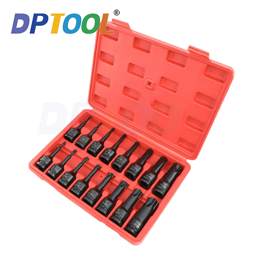 16 шт. набор ударных торцевых головок 1/2
