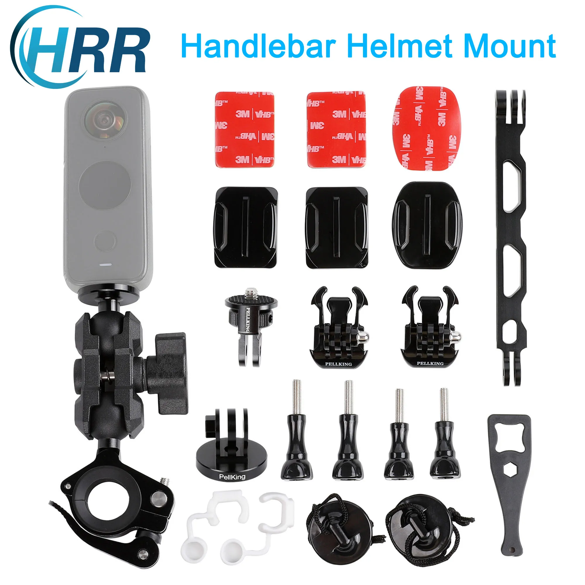 

Крепление на руль мотоцикла или велосипеда, держатель шлема, удлинитель для Insta360 ONE X3 X2 X ONE RS 1 дюйм, версия 360 года, RS Twin R