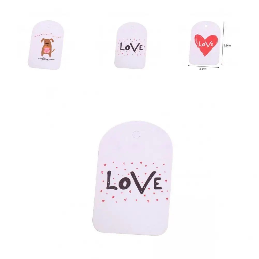 

Pink 100Pcs Popular Easy to Use Valentine's Day Gift Tags Attractive for Wedding Anniversary Cake Decoration