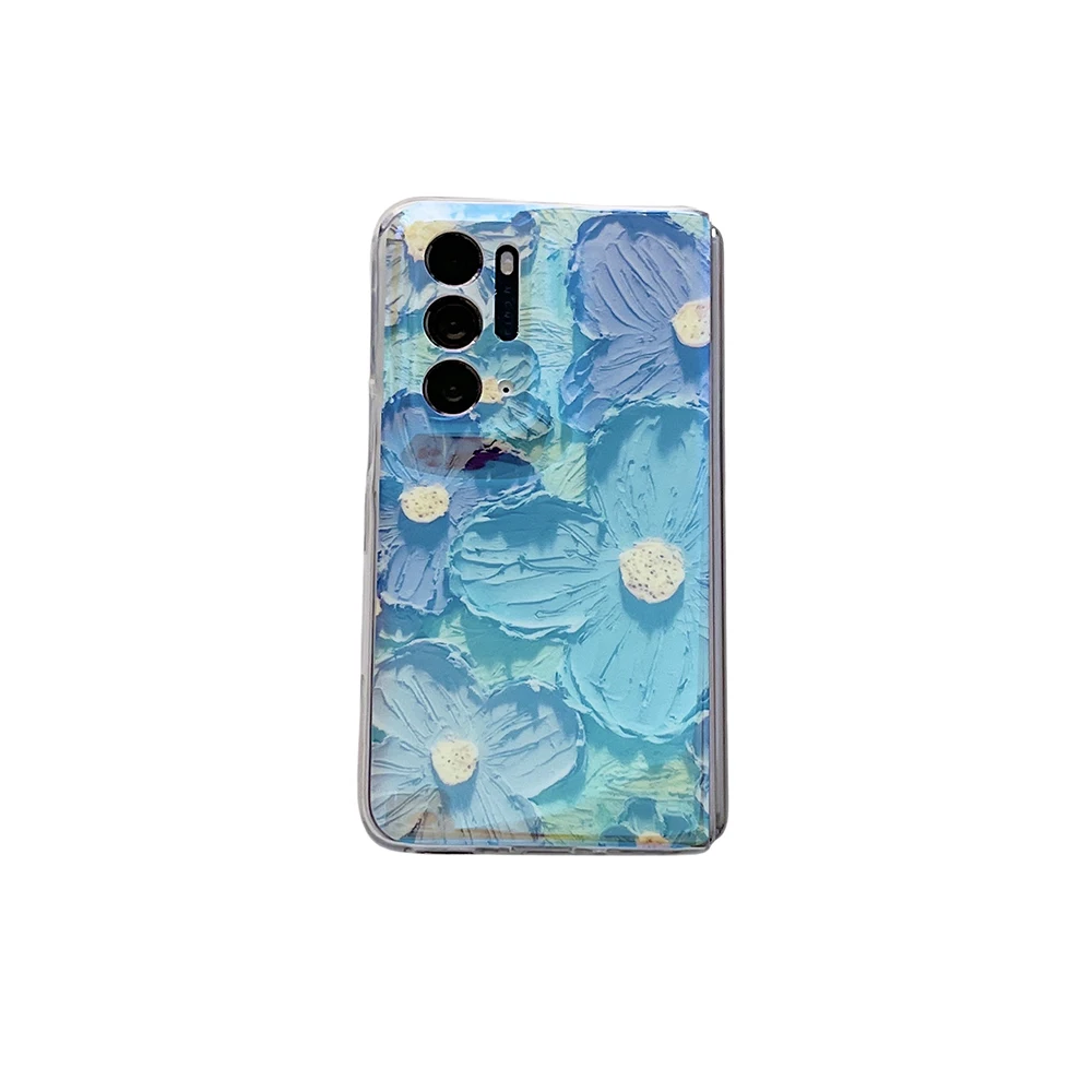

For OPPO Find N Samsung Galaxy Z Flip3 5G Z Fold3 Huawei P50 Pocket Blu-ray Cartoon Pictures Half-wrapped IDM Phone Case