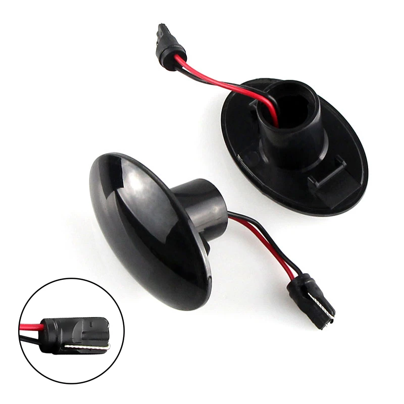 2 шт. плавный светодиодный динамический боковой габаритный фонарь для Ford Fiesta III IV