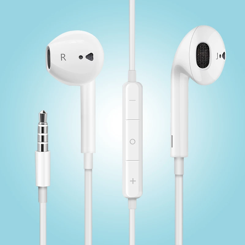 

Wired Headphone With Mic 3D Stereo Earbuds In-ear Headset Clear Sound Auriculare 3.5mm Jack Casque For iPhone CellPhone Earphone