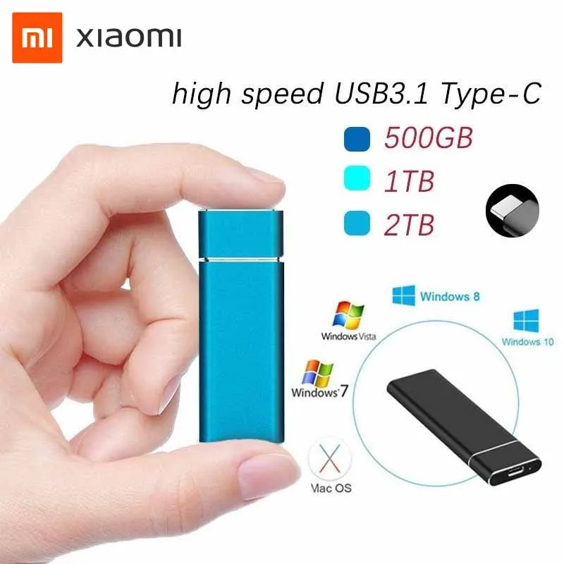 

Hot High-speed SSD Mobile Solid State Drive 8TB 1TB Storage Device Hard Drive Laptop USB 3.1 Mobile Hard Drives Solid State Disk