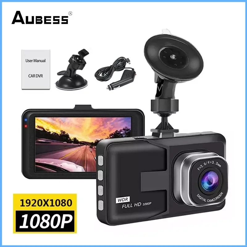 

Car DVR Video Recorder Dash Camera 1080P Rear View G-Sensor WDR Full HD G Sensor Portable Cycle Recording Dash Cam Dashcam