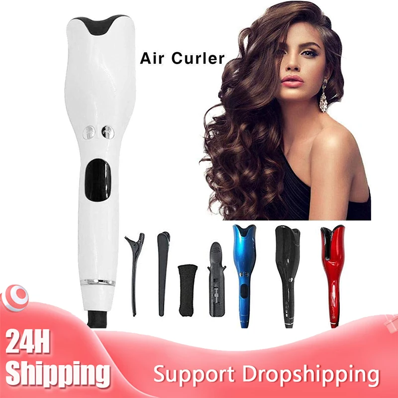 

Automatic Ceramic Rotating Curler Professional Rose Air Spin N Curl Hair Curler for All Hair Types tulip shape hair curler