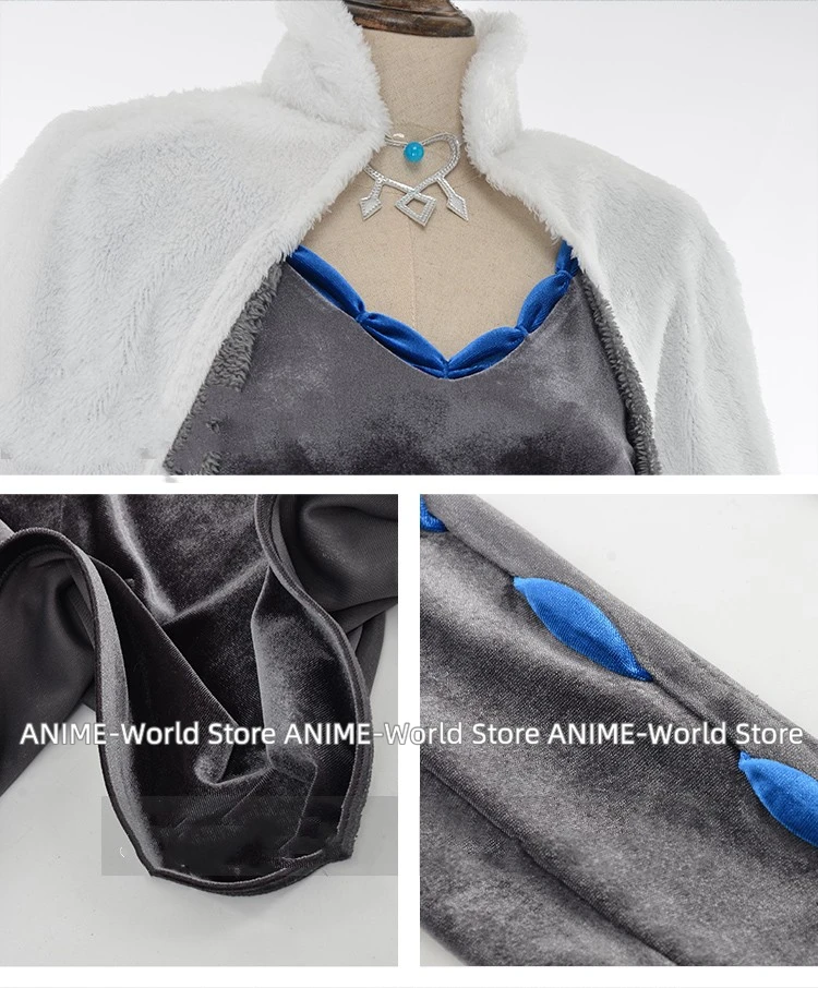 Женский костюм для косплея Lenora платье халат с плащом и вуалью костюмы на Хэллоуин