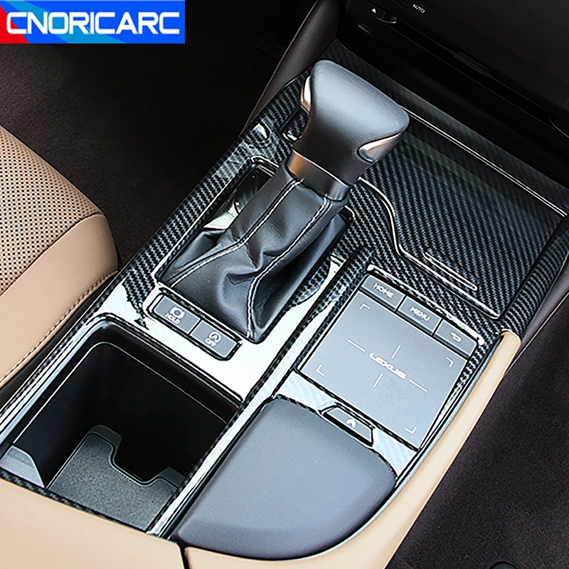 

Car Accessories Center Console Gear Shift Panel Cover Trim ABS Carbon Fiber Color For Lexus ES 2018-2020 LHD Interior Decals