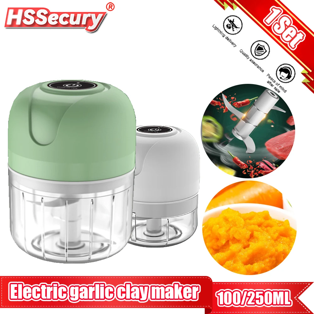 

Mini Electric Garlic Chopper USB Meat Grinder Garlic Masher Machine Sturdy Durable Crushed Ginger Vegetable Crusher Kitchen Tool