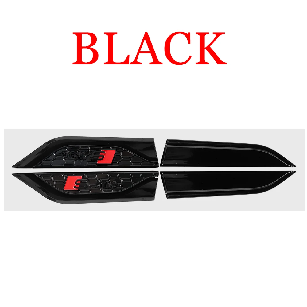 2 шт. 3D ABS для AUDI S5 SLINE ABT RS5 значок декоративная наклейка на крыло автомобиля боковое крыло эмблема наклейки авто модификация аксессуары