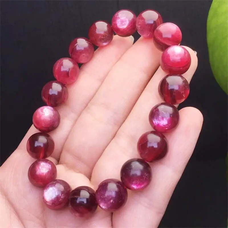 Браслет из лепидолита с натуральным драконом 12 мм