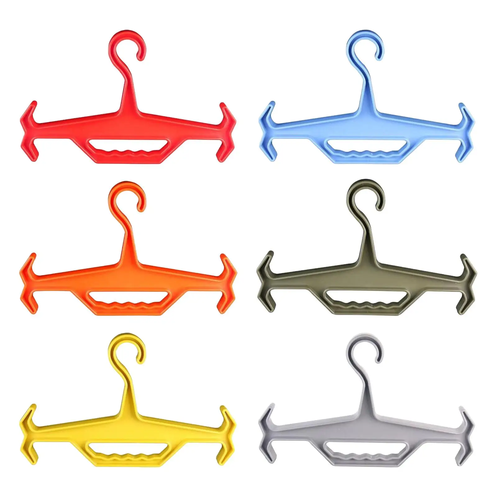 

Heavy Duty Coat Hanger Plastic Clothes Drying Rack Portable Plastic Hunting Gear Hangers