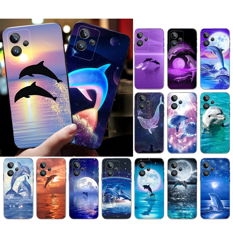 

Phone Case for Realme 10 Pro Plus 9 8 7 6 Pro Realme GT 2 Pro X2 Pro C21Y C11 RealmeX3 SuperZoom dolphin Case