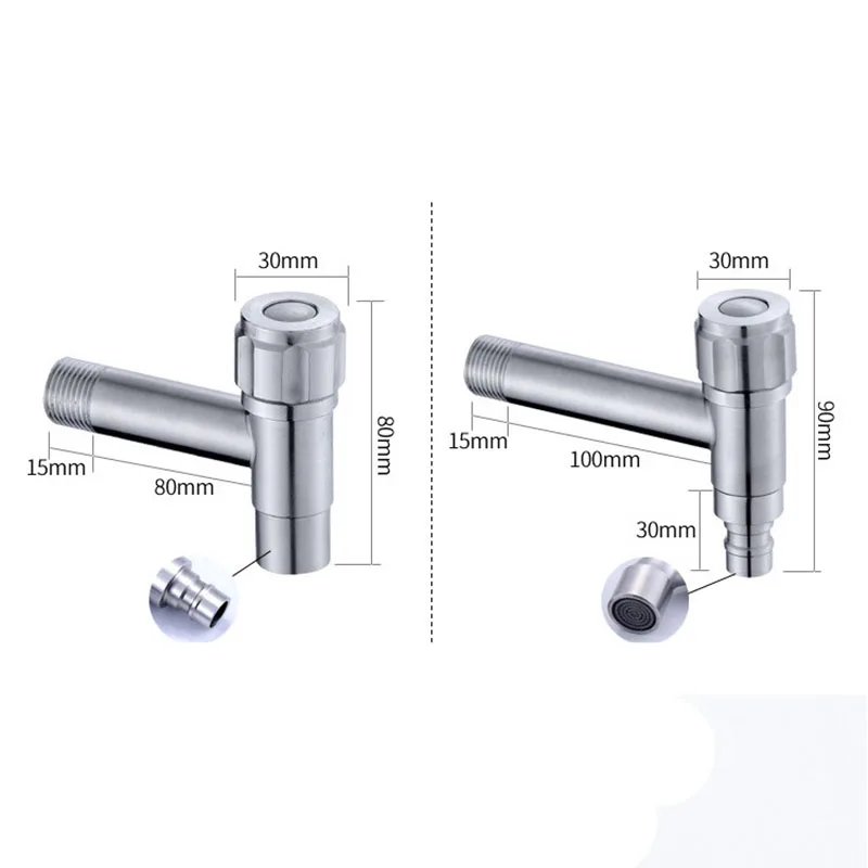 Кран для стиральной машины из нержавеющей стали 304 G1/2 дюйма