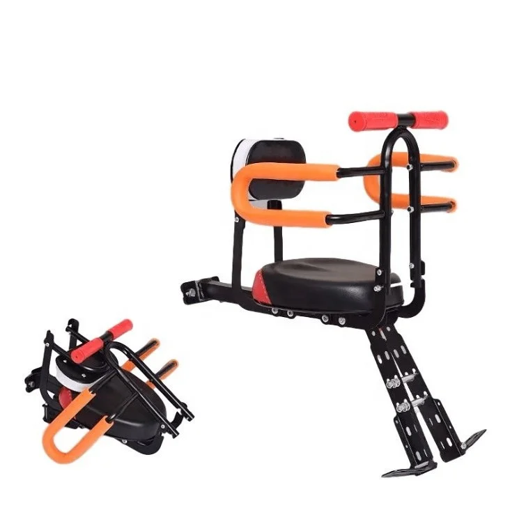 

Складное Переднее Крепление, детское Велосипедное Сиденье, детское седло безопасности, переднее сиденье, седло, подушка со всесторонним поручнем