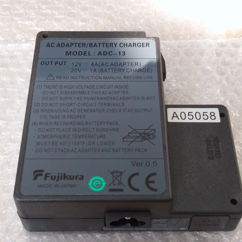Original ADC-13 Battery Charger AC Adapter For 60s FSM-60S FSM-60R 62s 18S Optical Fiber Fusion Splicer BTR-08 Battery Adaptor