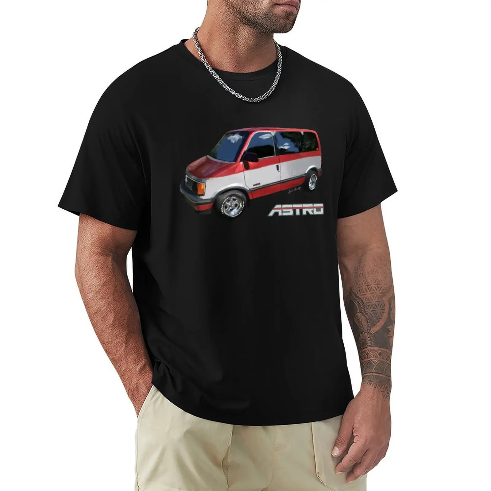 Футболка Chevy Astro Van с логотипом забавная рубашка хлопковая уличная одежда аниме