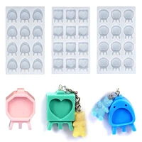 diy mini photo frame silicone mold for epoxy resin phone shell pendant resin casting molds jewelry keychain making tool