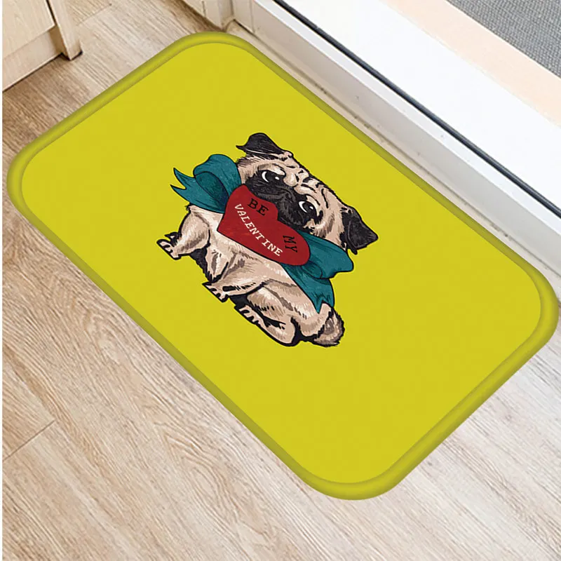 Дверной коврик ковер из полиэстера рандомный для двора французский бультерьер