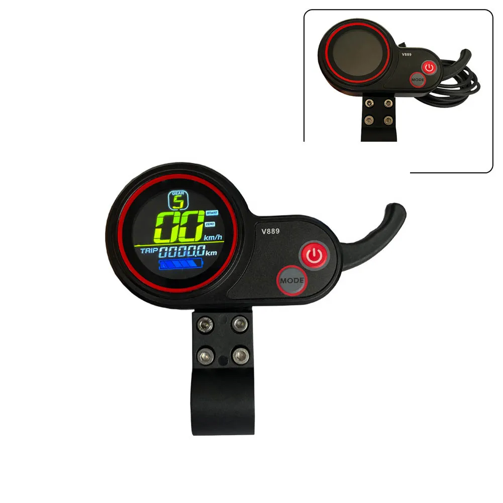 24/36/48V 6Pin SM Electric Scooter Ebike Display With USB Port For UART No.2 Protocol Controller For Lectric Scooter And Ebike