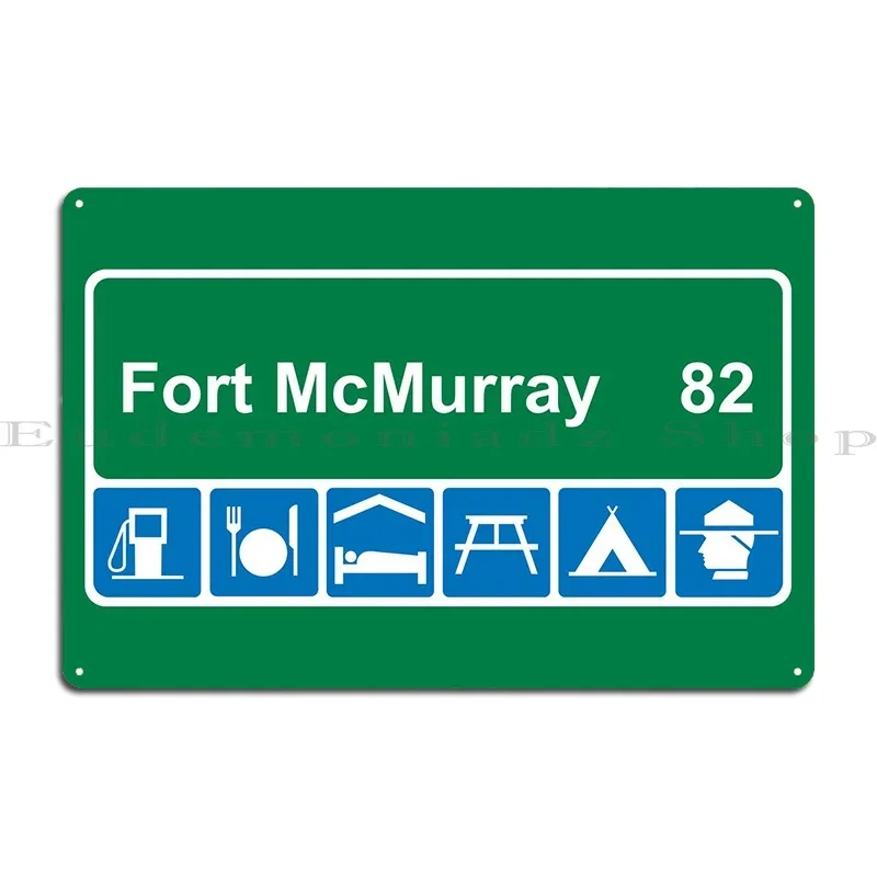 Металлическая вывеска Fort Mcmurray Highway