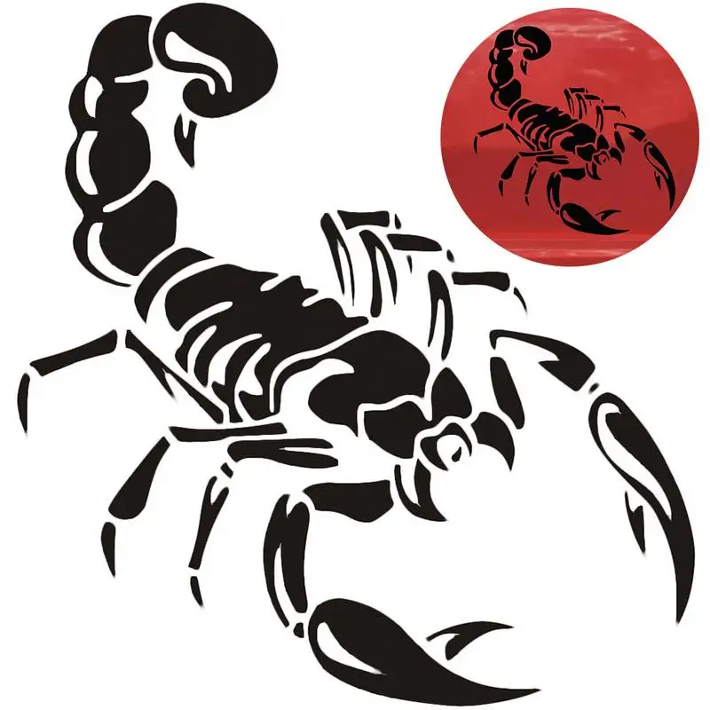 

30cm Cute 3D Scorpion Car Stickers Car Styling Vinyl Decal Sticker For Cars Acessories Decoration 2019